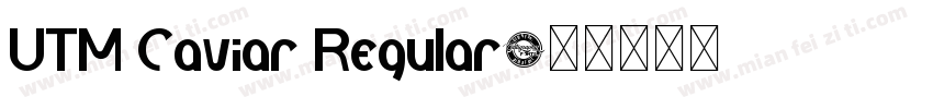 UTM Caviar Regular字体转换